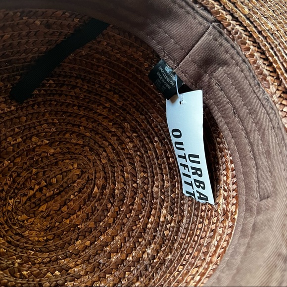 Urban Outfitters Wide Straw Brown Hat - Picture 5 of 5